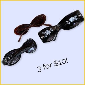 3 for $10 with discounted shipping! Unbranded sunglasses.